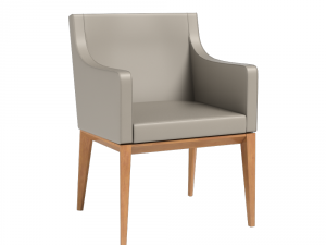 bess armchair leather Model 3D