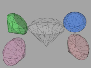 钻石 3D 模型