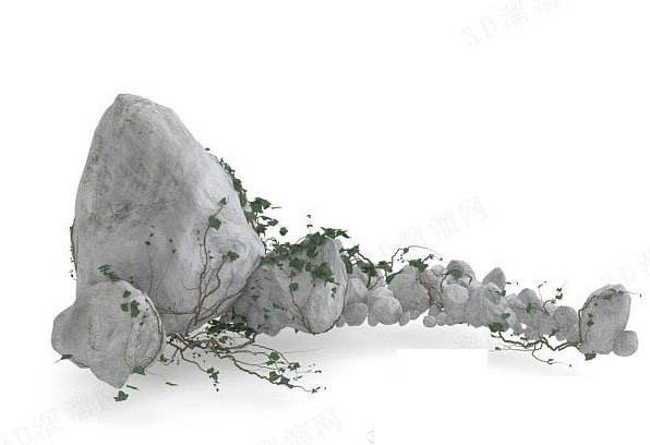 different kinds of stone 3D Model .c4d .max .obj .3ds .fbx .stl .blend 