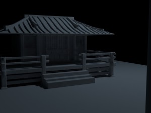 shine temple japan Modèle 3D