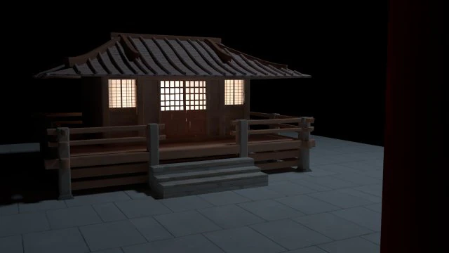 शाइन टेम्पल जापान 3D मॉडल .c4d .max .obj .3ds .fbx .stl .blend