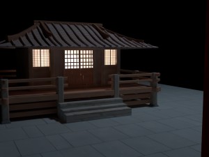 shine temple japan 3D Model