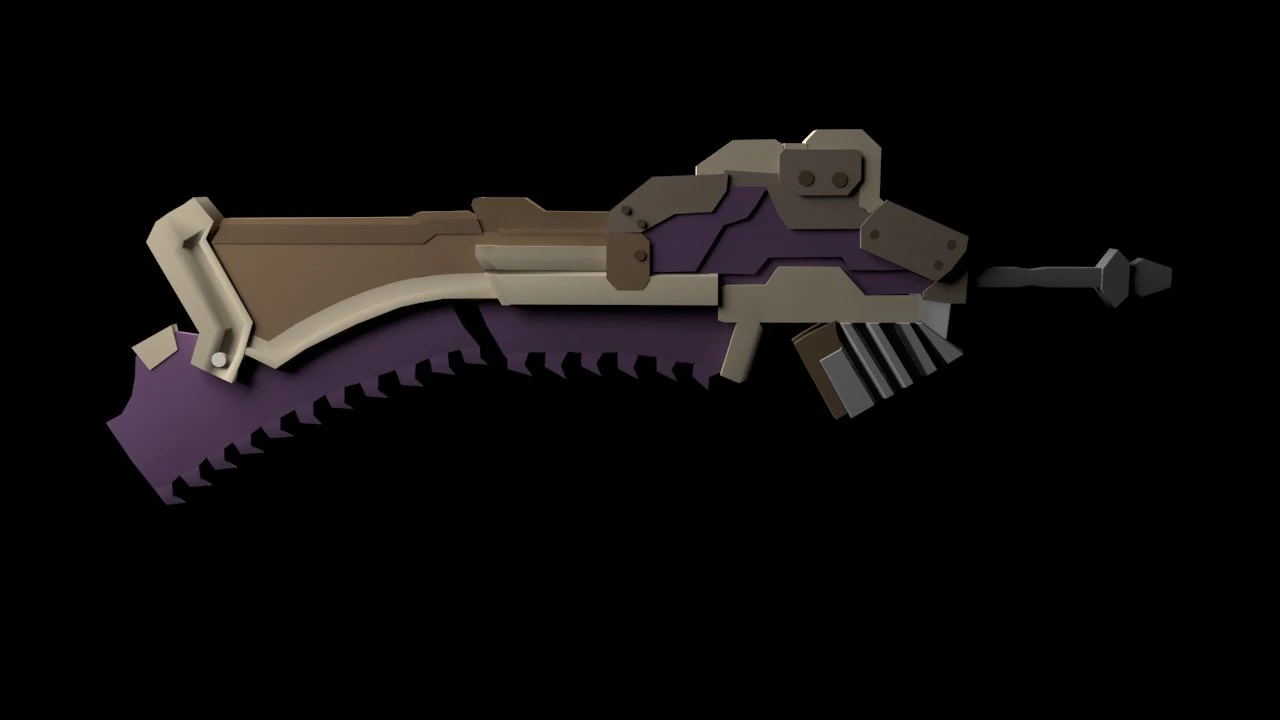 god arc sword god eater 3D Model .c4d .max .obj .3ds .fbx .stl .blend 