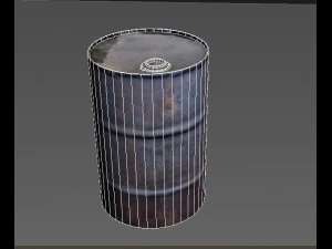 rouille du baril Modèle 3D
