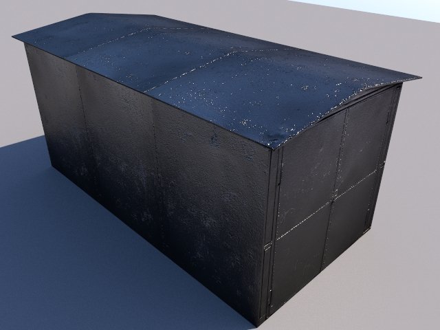 garage Model 3D .c4d .max .obj .3ds .fbx .stl .blend 