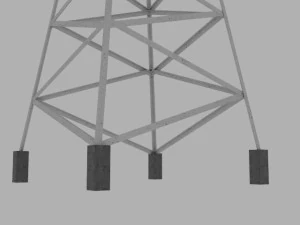 tour de transmission Modèle 3D