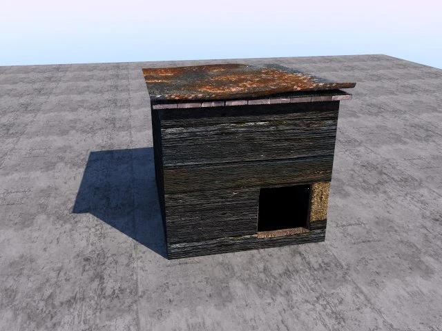 dog house 3D Model .c4d .max .obj .3ds .fbx .stl .blend 