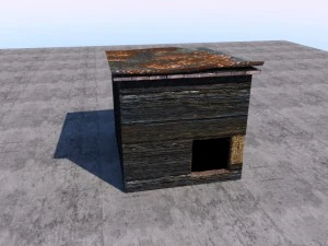 niche pour chien Modèle 3D