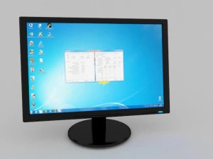 moniteur Modèle 3D