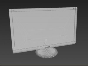 monitor philips e-line 227e4qhad Modèle 3D
