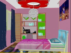 kids room 3d realistic 3D Модель