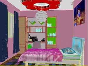 kids room 3d realistic 3D Model