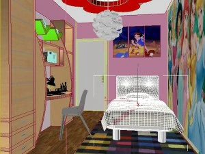 kids room 3d realistic 3D Model