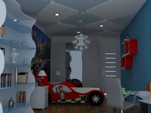 kids room realistic 3D-Modell