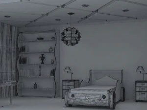 kids room realistic 3D Model