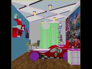 kids room realistic 3D Model
