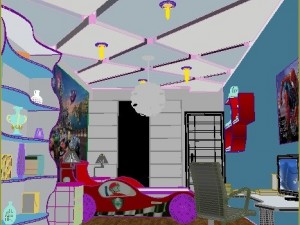 kids room realistic 3D-Modell