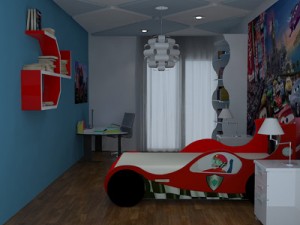 kids room realistic 3D-Modell