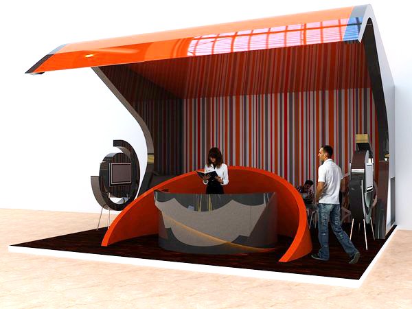 stand design 3d Modello 3D .c4d .max .obj .3ds .fbx .stl .blend 