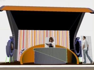 stand design 3d Modello 3D