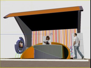 stand design 3d Modello 3D