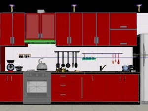 kitchen design 3d Modèle 3D