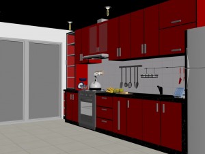 kitchen design 3d Modèle 3D