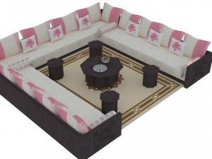 moroccan lounge 3d 3D Model
