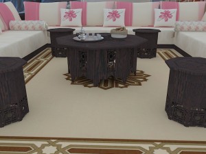 moroccan lounge 3d 3D Модель