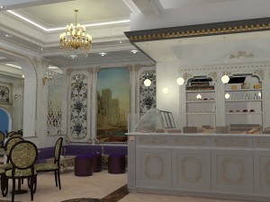 cafe pastry design 3d 3D Model