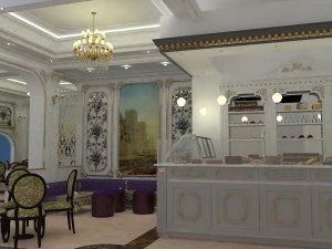 cafe pastry design 3d 3D Model