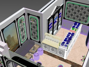 cafe pastry design 3d 3D Model
