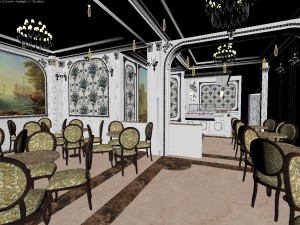 cafe pastry design 3d 3D Model