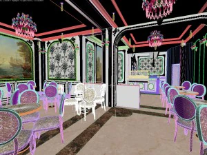 cafe pastry design 3d 3D Model