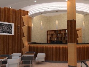cafe restaurant interior design Modelo 3D