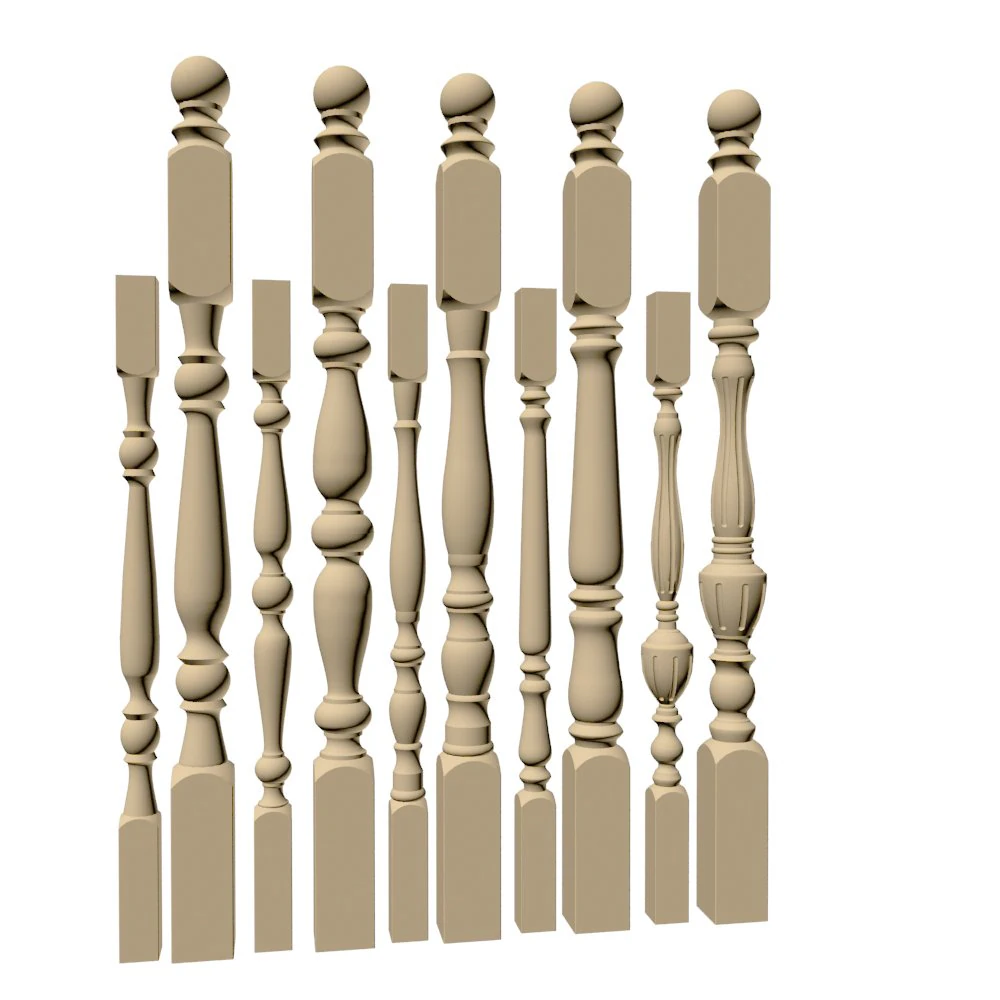 balusrade 3D Model .c4d .max .obj .3ds .fbx .stl .blend 