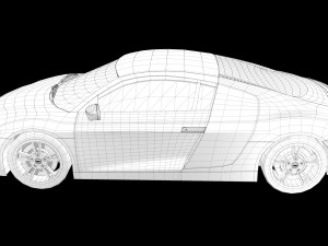 audi r8 3D मॉडल