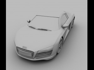 audi r8 3D मॉडल