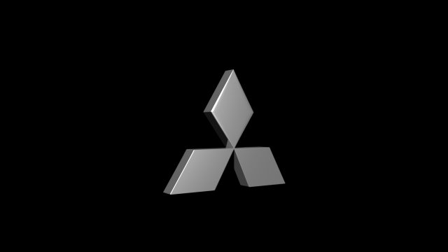 mitsubishi emblem 3D-Modell .c4d .max .obj .3ds .fbx .stl .blend 