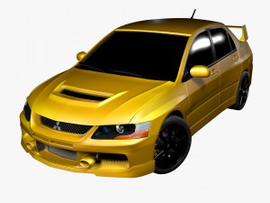 mitsubishi lancer evo ix 3D Model