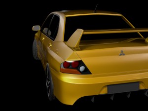 mitsubishi lancer evo ix Model 3D