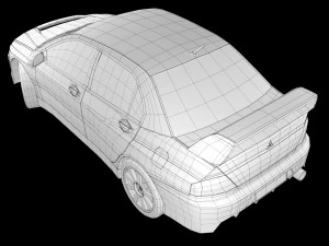 mitsubishi lancer evo ix 3D Model
