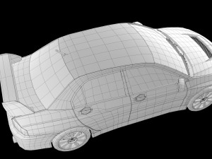mitsubishi lancer evo ix Model 3D