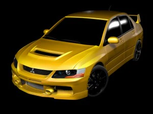 mitsubishi lancer evo ix 3D Model