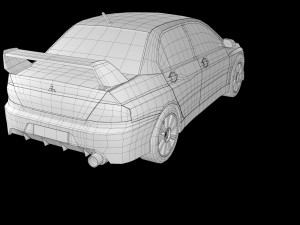 mitsubishi lancer evo ix Model 3D