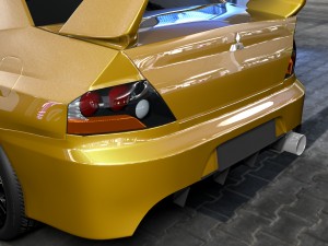 mitsubishi lancer evo ix Model 3D