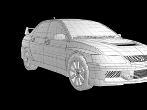 mitsubishi lancer evo ix Model 3D