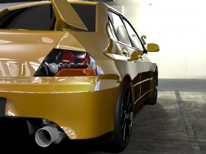 mitsubishi lancer evo ix Model 3D