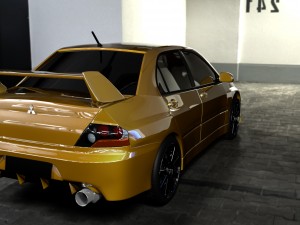 mitsubishi lancer evo ix Model 3D