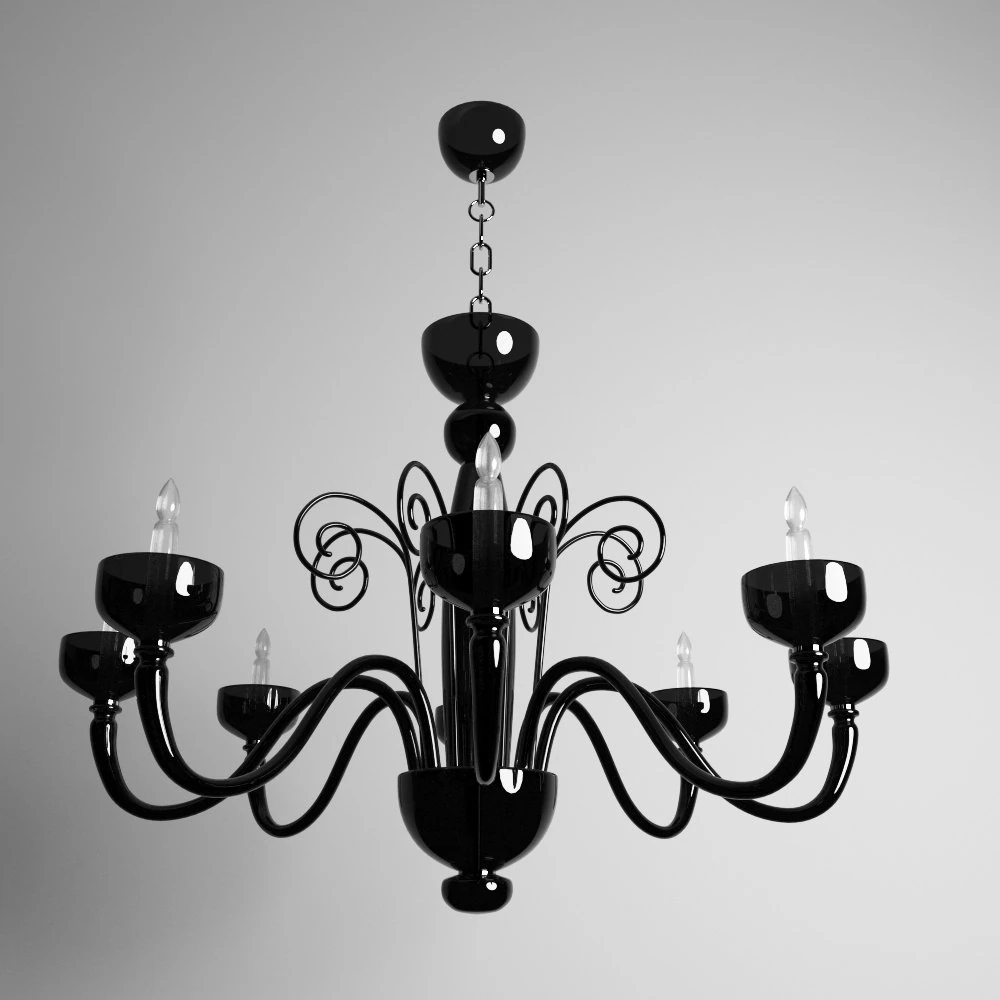 chandelier panzeri brera 3D Model .c4d .max .obj .3ds .fbx .stl .blend